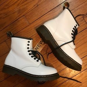 White Doc Marten Boots